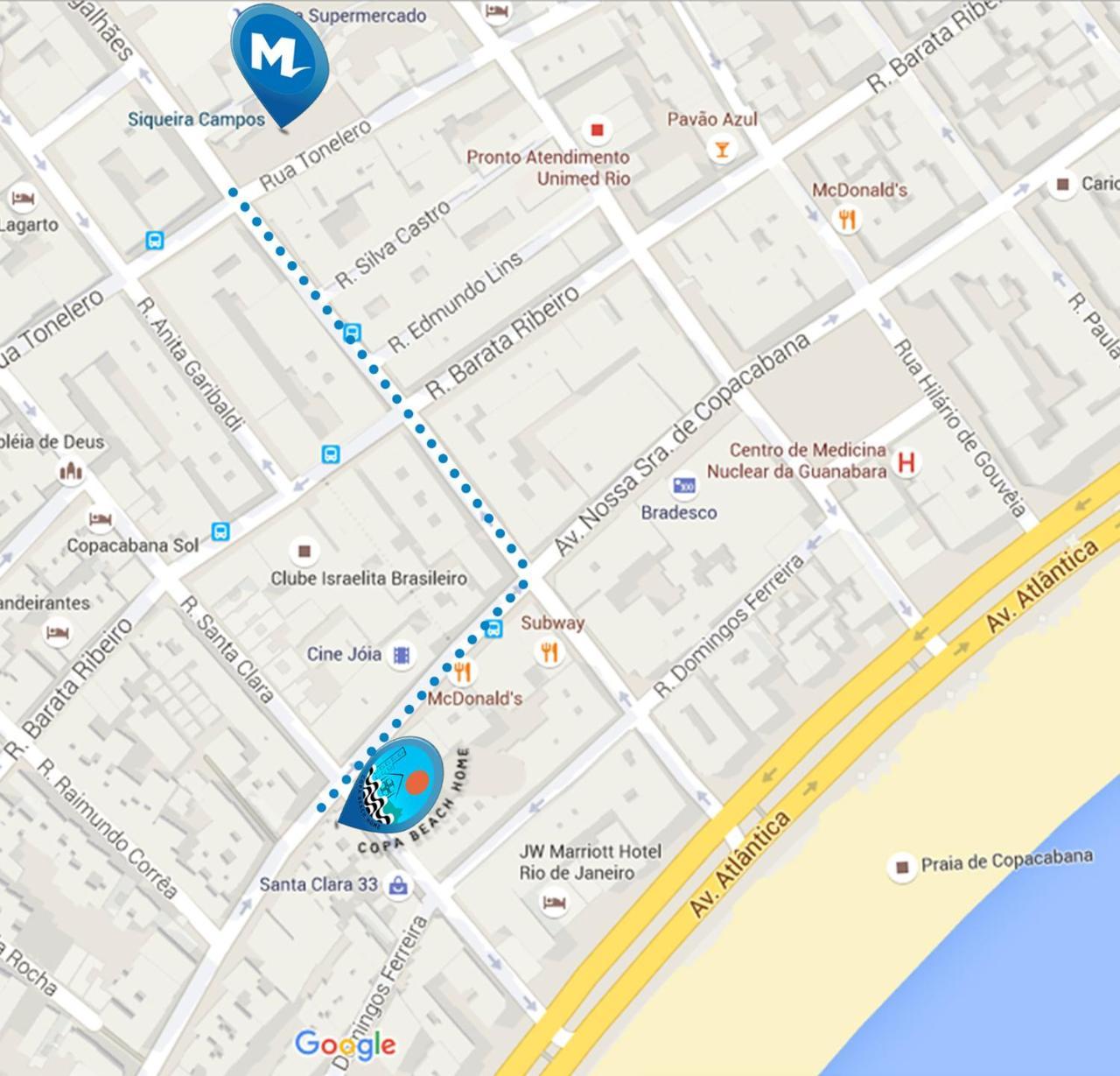 Copa Beach Home - Copacabana Posto 4 Quadra Da Praia Rio de Janeiro Luaran gambar